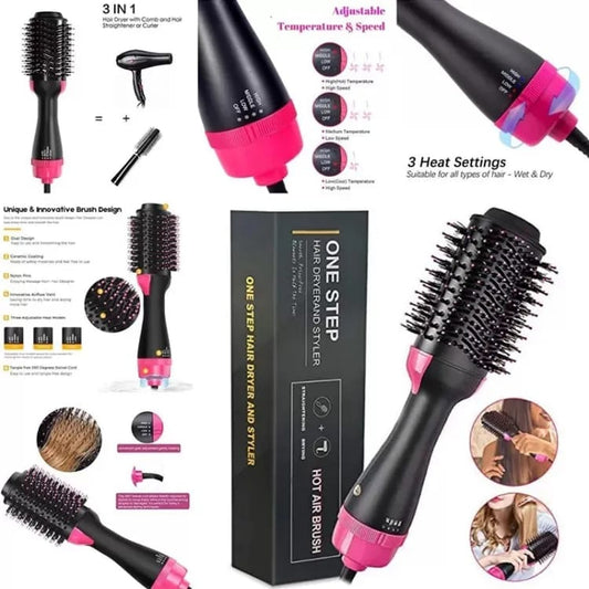 3-in-1 Hair dryer straightener