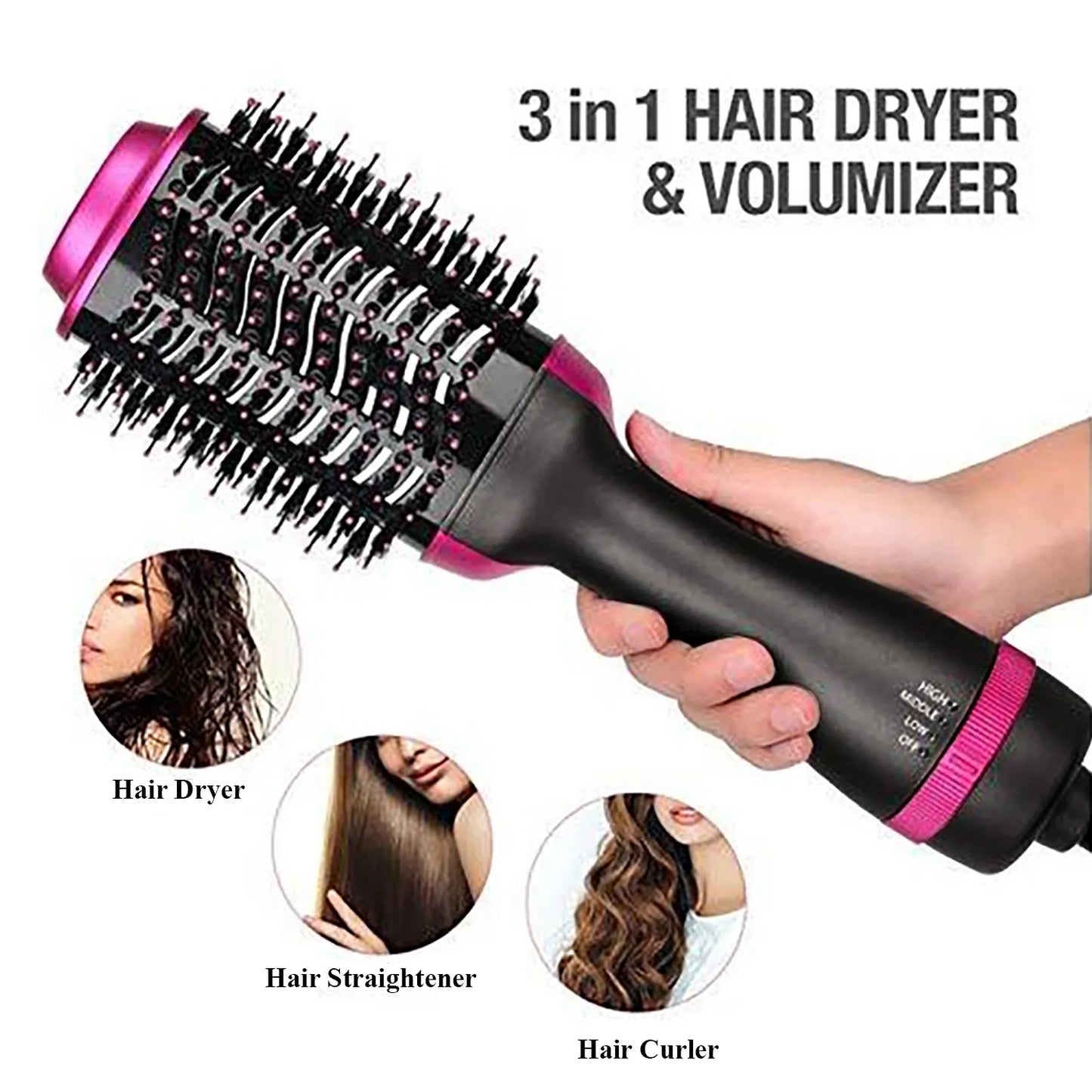 3 in 1 Hair Brush