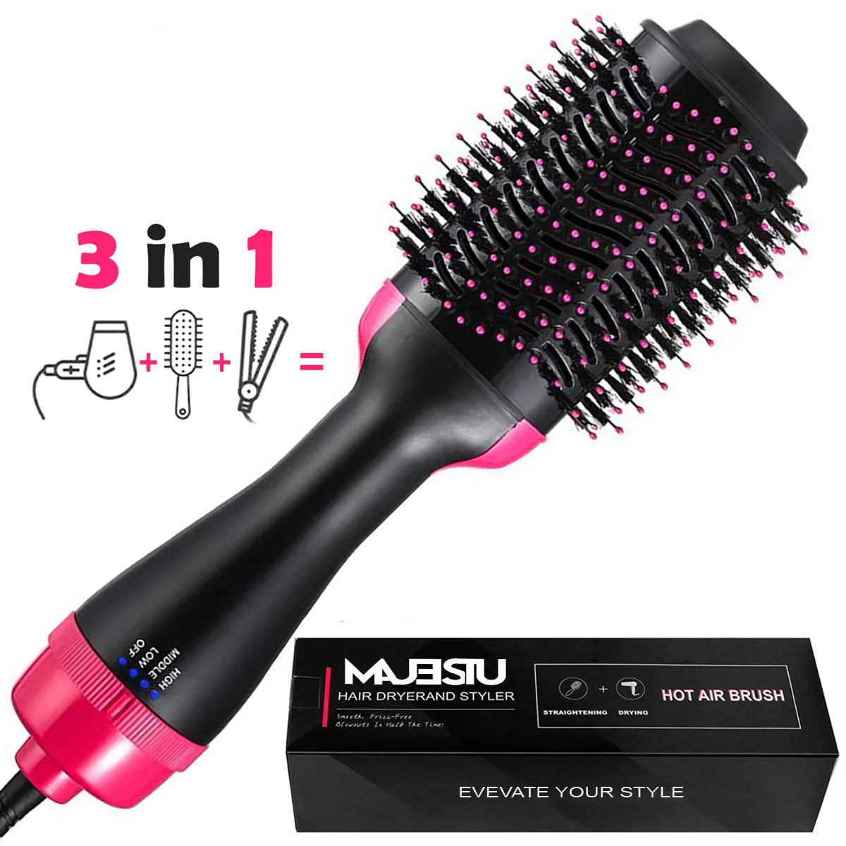 3 in 1 Hair Brush