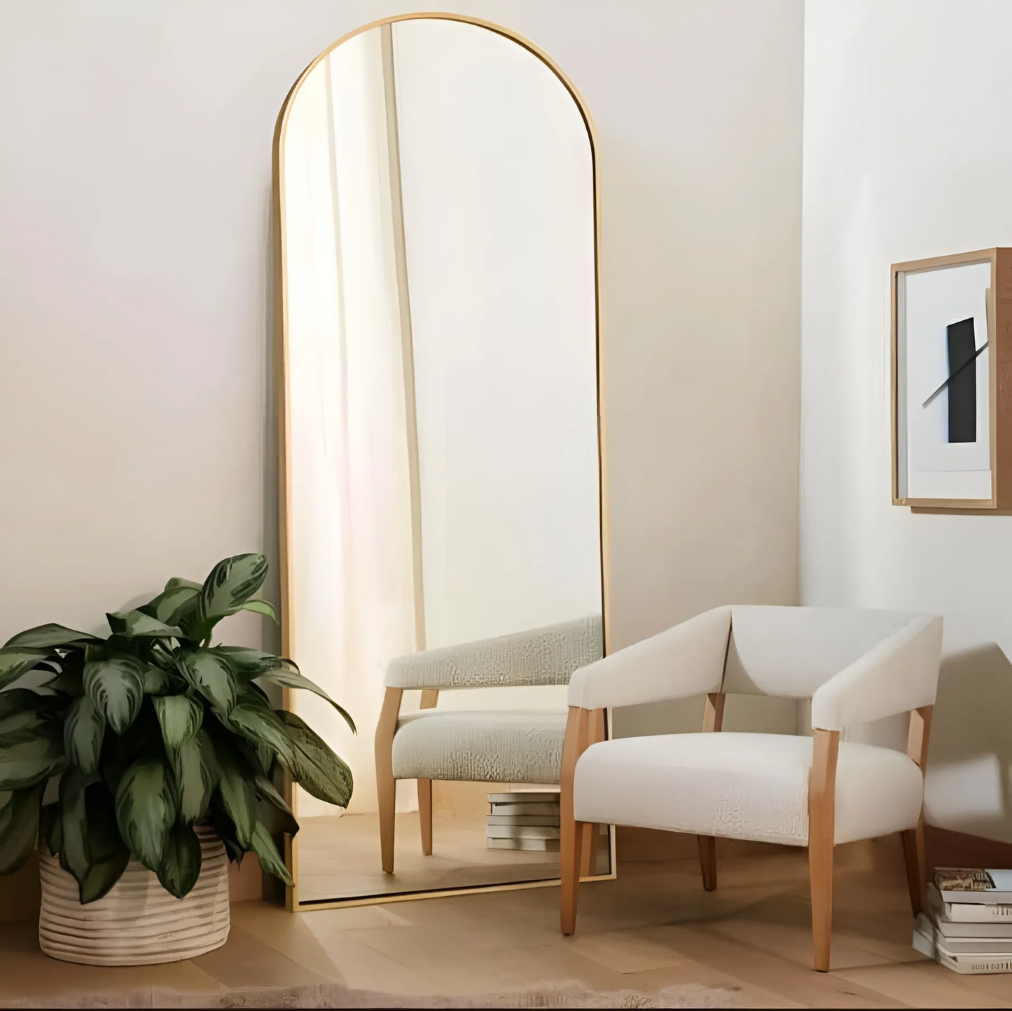 Full length mirror with stand or without stand wall mounted dressing mirror for bedroom living room home decor designs